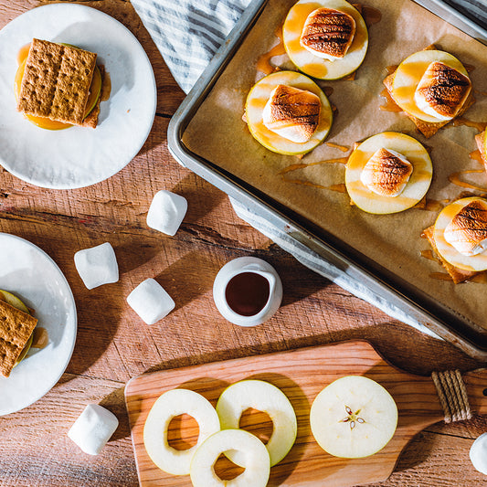 Caramel Apple S’mores with Cinnamon Brown Sugar Butter