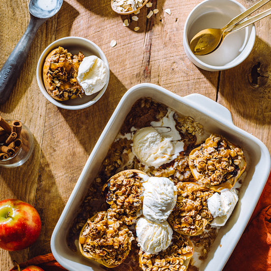 Chocolate Butter Baked Apples
