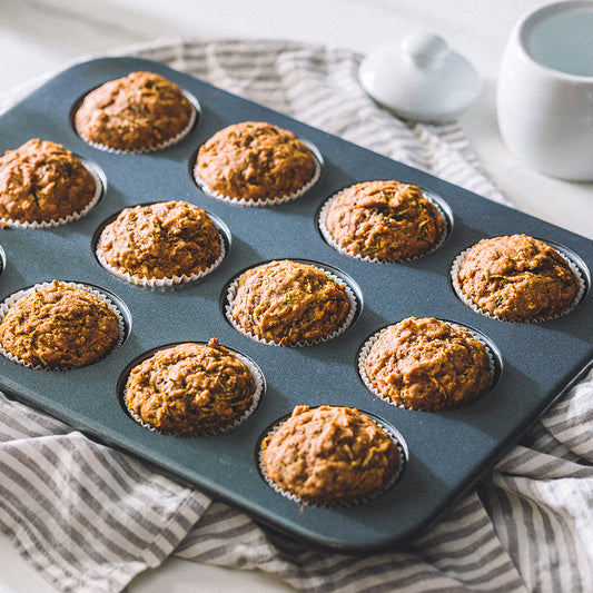 Healthy Oat Zucchini Muffins
