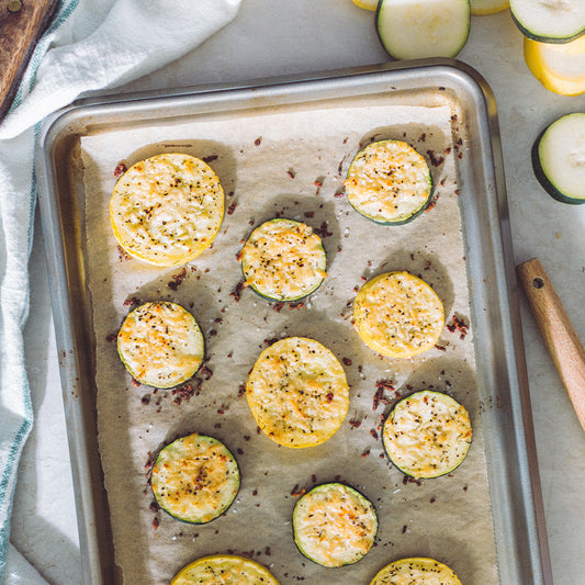 Roasted Summer Squash with Garlic Herb Better Butter