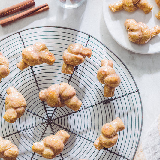 Better Butter Craft Butter's Cinnamon Brown Sugar Craft Butter on pretzel knots