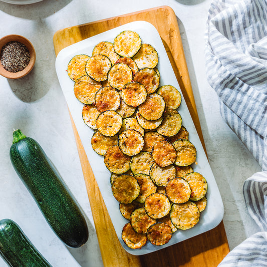 Keto Parmesan Zucchini Chips