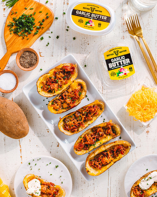Garlic Loaded Potato Skins