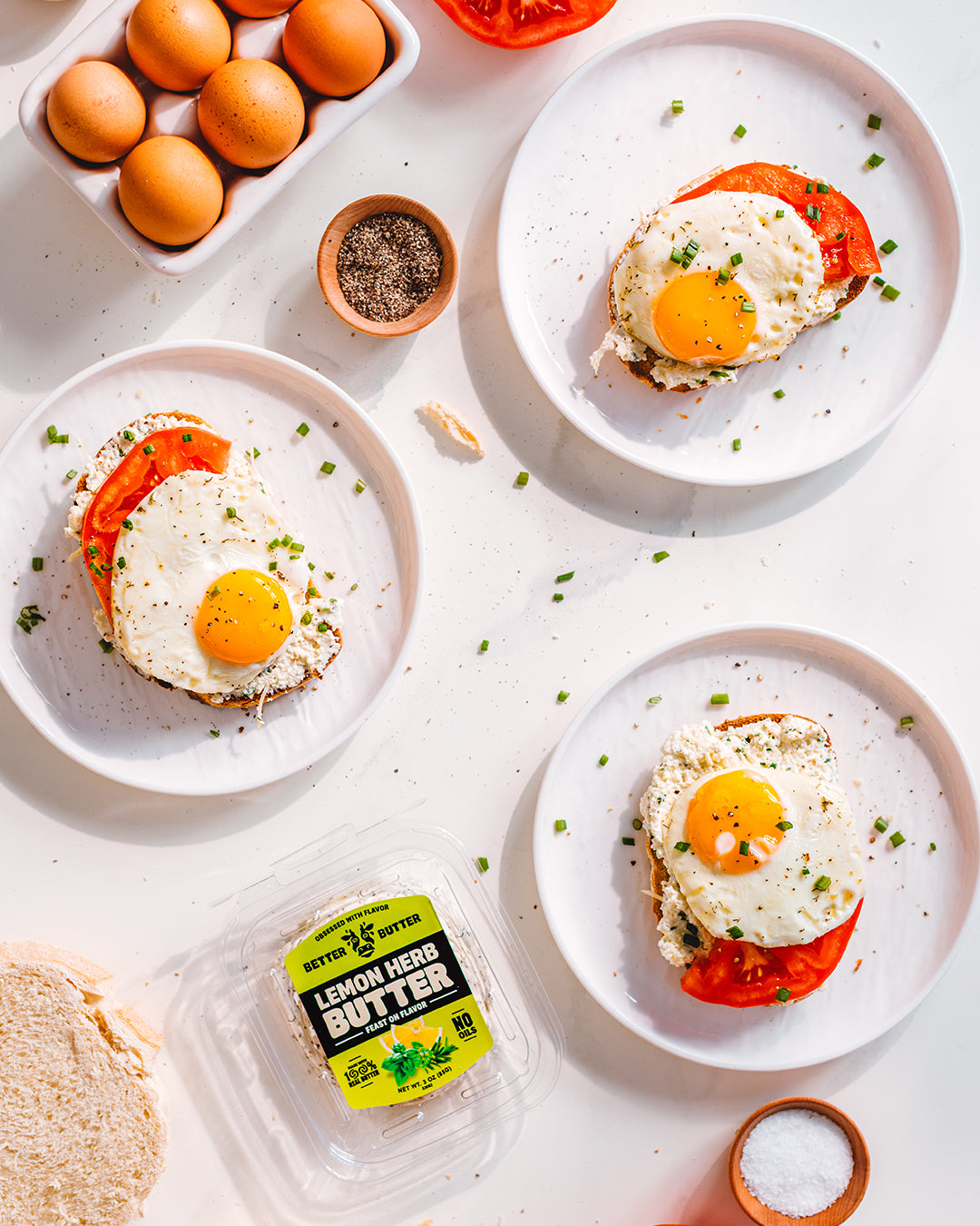 Tomato, Egg & Ricotta Lemon Toast