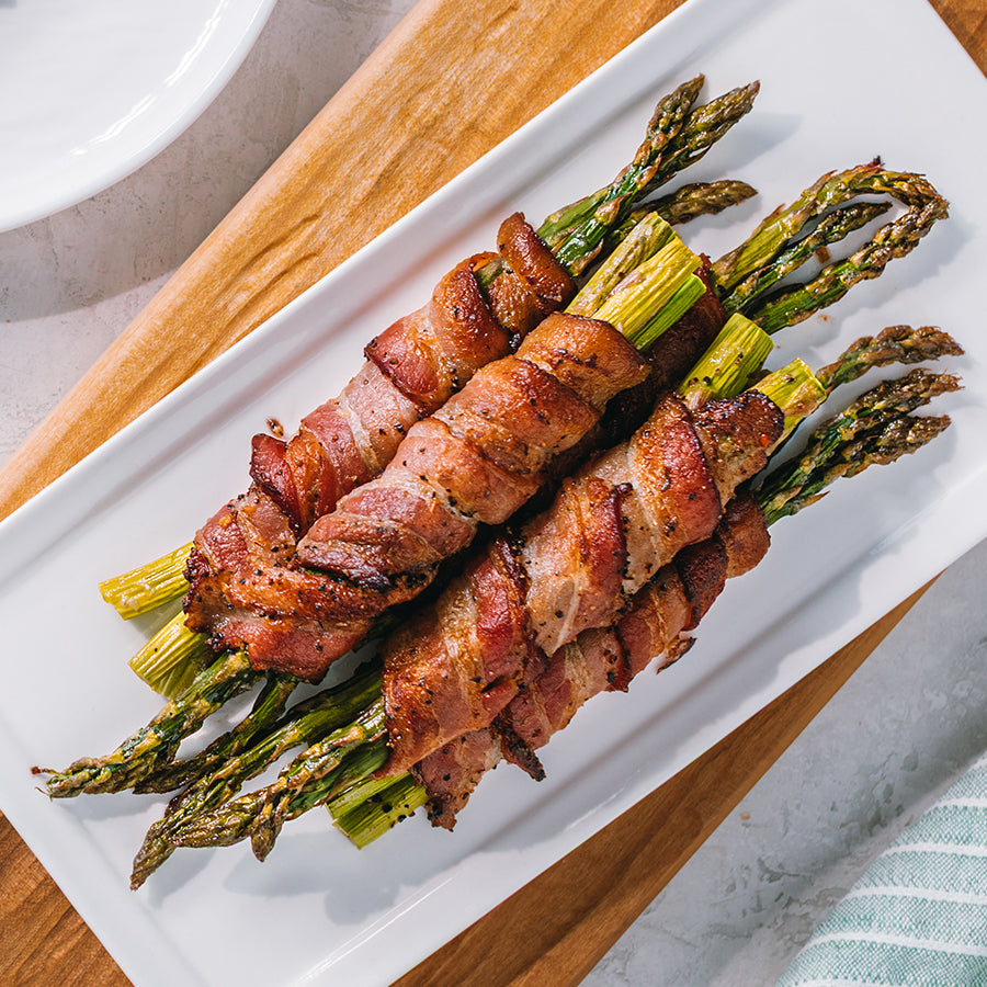 Garlic Bacon-Wrapped Asparagus