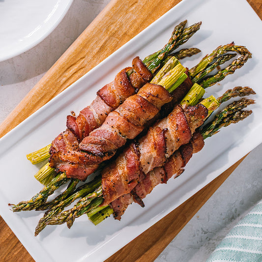 Garlic Bacon-Wrapped Asparagus