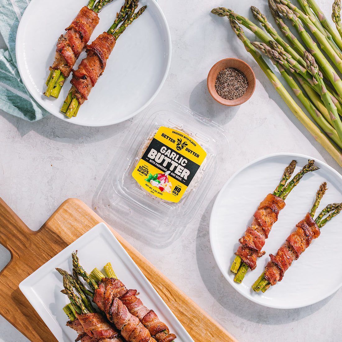 Garlic Bacon-Wrapped Asparagus