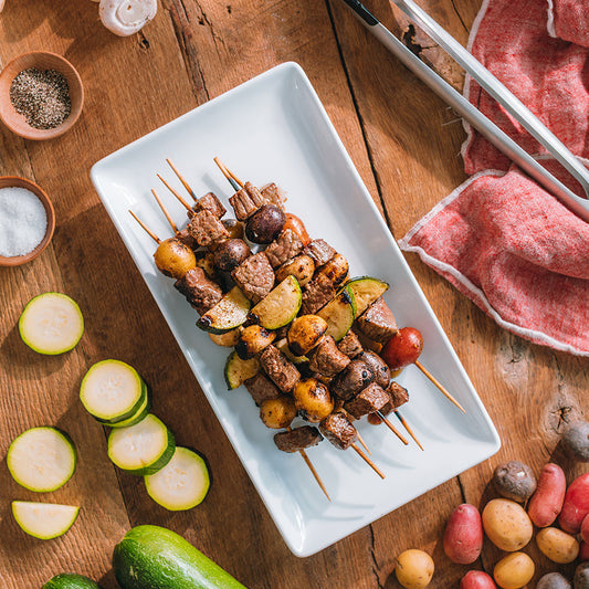 Steakhouse Steak & Veggie Skewers