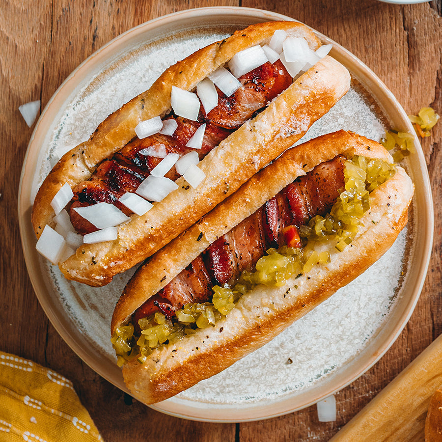 Bacon-Wrapped Hot Dogs