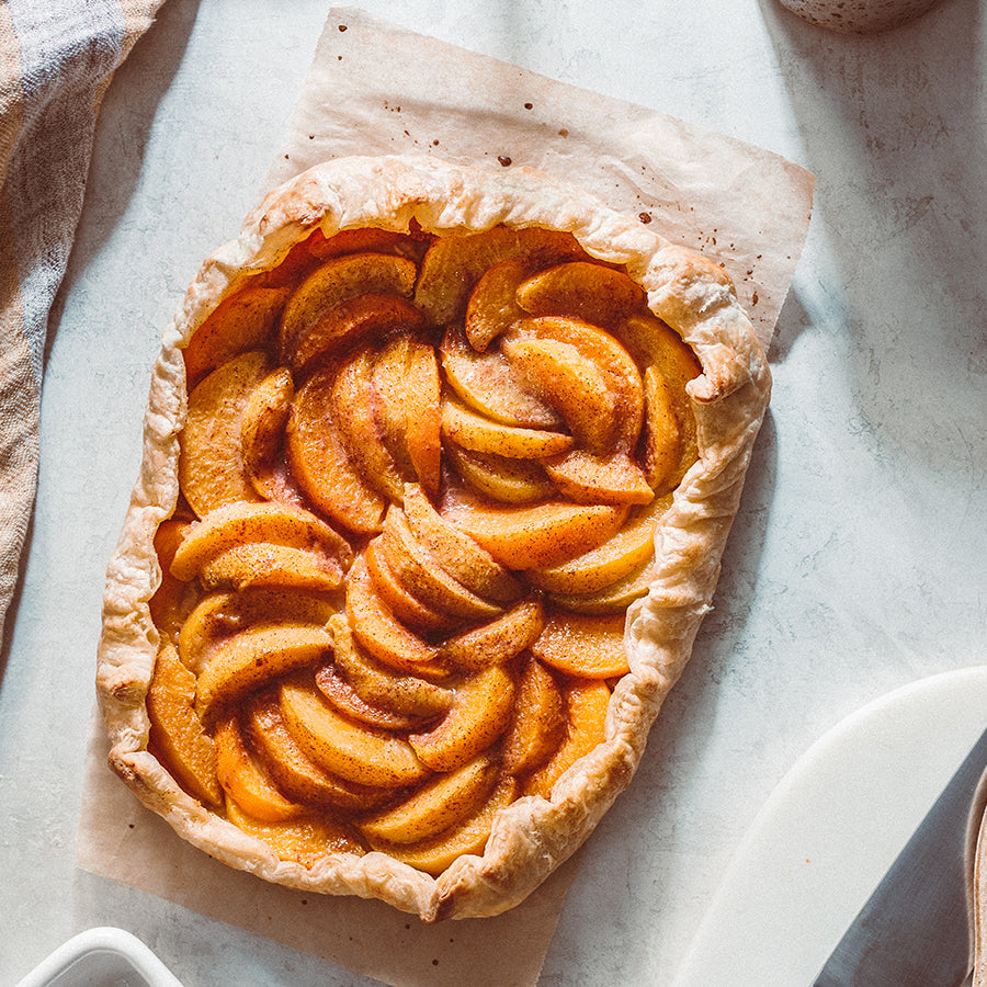 Peach Puff Pastry Galette